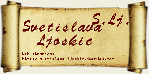 Svetislava Ljoskić vizit kartica